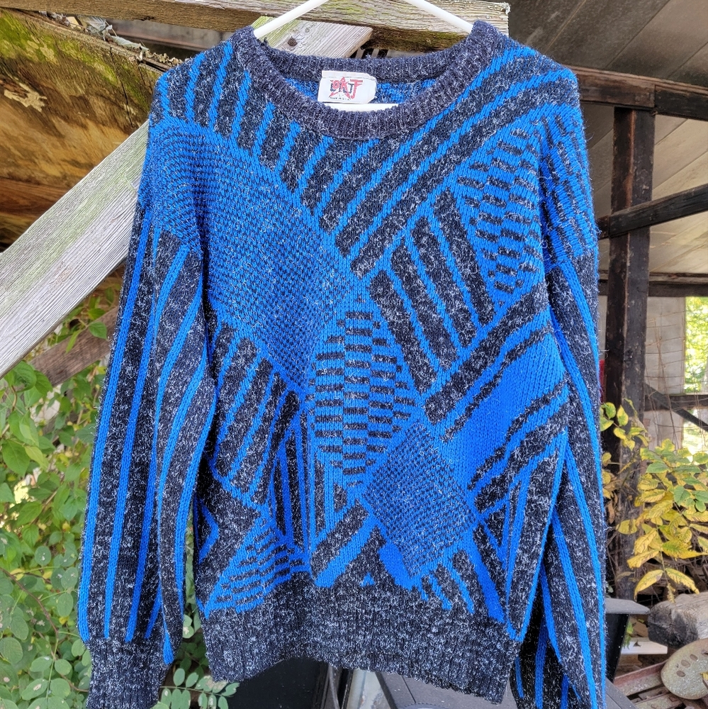 80s Geometric Sweater